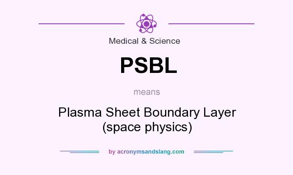 What does PSBL mean? It stands for Plasma Sheet Boundary Layer (space physics)