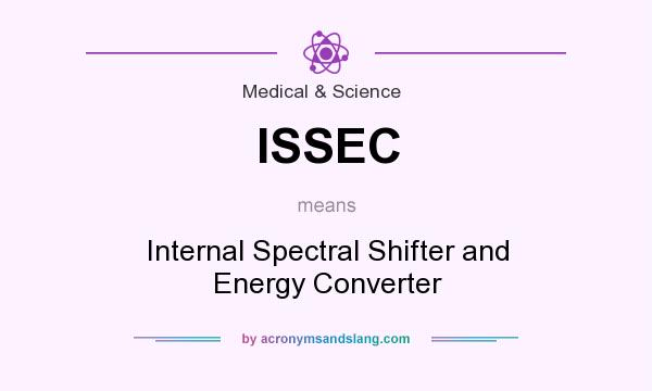 What does ISSEC mean? It stands for Internal Spectral Shifter and Energy Converter
