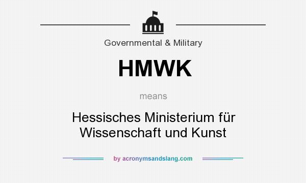 What does HMWK mean? It stands for Hessisches Ministerium für Wissenschaft und Kunst