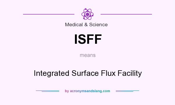 What does ISFF mean? It stands for Integrated Surface Flux Facility