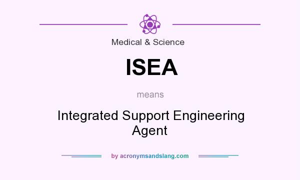 What does ISEA mean? It stands for Integrated Support Engineering Agent