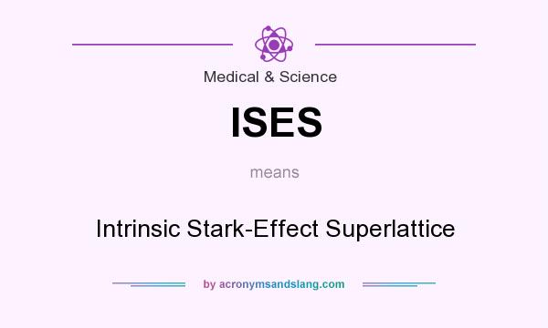 What does ISES mean? It stands for Intrinsic Stark-Effect Superlattice