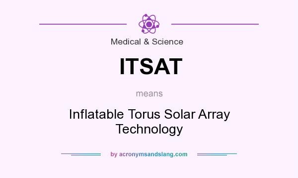 What does ITSAT mean? It stands for Inflatable Torus Solar Array Technology