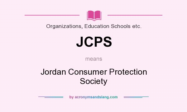 What does JCPS mean? It stands for Jordan Consumer Protection Society