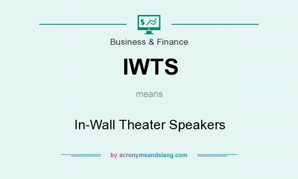 What does IWTS mean? It stands for In-Wall Theater Speakers