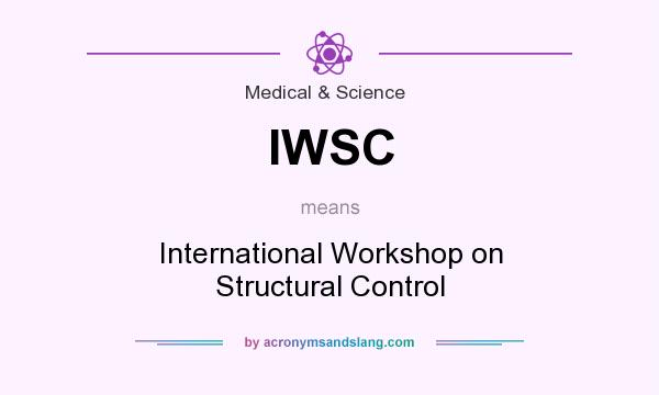 What does IWSC mean? It stands for International Workshop on Structural Control