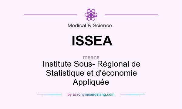 What does ISSEA mean? It stands for Institute Sous- Régional de Statistique et d`économie Appliquée