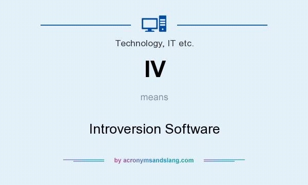 What does IV mean? It stands for Introversion Software