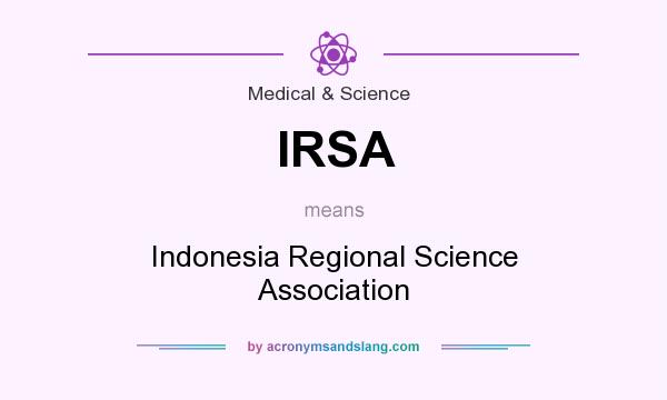 What does IRSA mean? It stands for Indonesia Regional Science Association