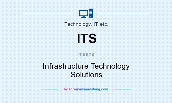 What does ITS mean? It stands for Infrastructure Technology Solutions