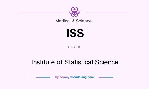 What does ISS mean? It stands for Institute of Statistical Science