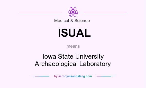 What does ISUAL mean? It stands for Iowa State University Archaeological Laboratory