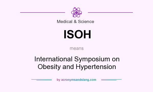 What does ISOH mean? It stands for International Symposium on Obesity and Hypertension