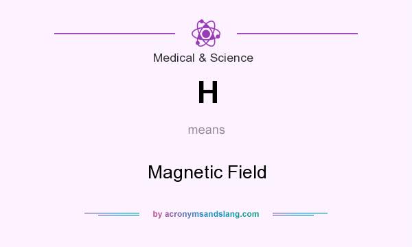 What does H mean? It stands for Magnetic Field