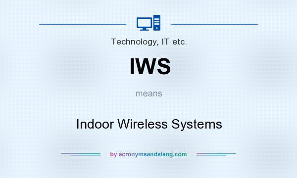What does IWS mean? It stands for Indoor Wireless Systems