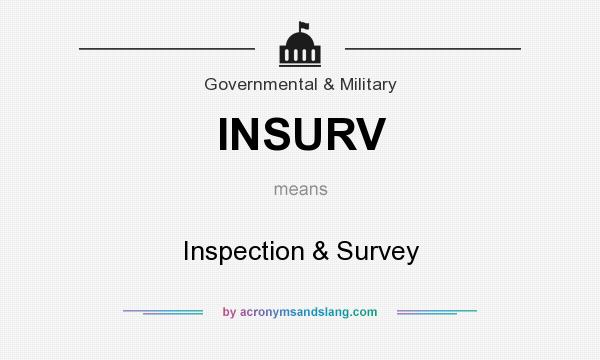 What does INSURV mean? It stands for Inspection & Survey