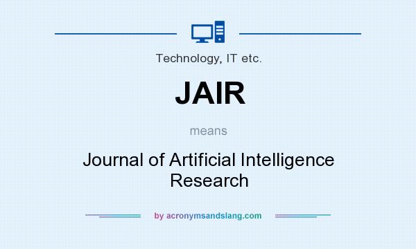 What does JAIR mean? It stands for Journal of Artificial Intelligence Research