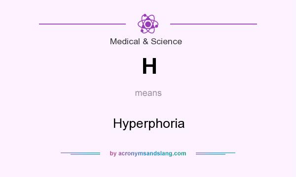 What does H mean? It stands for Hyperphoria
