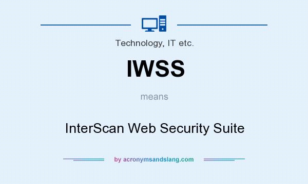 What does IWSS mean? It stands for InterScan Web Security Suite