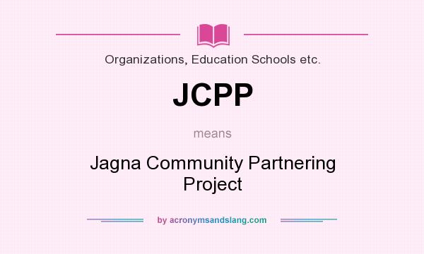 What does JCPP mean? It stands for Jagna Community Partnering Project