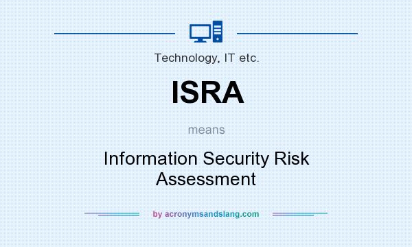 What does ISRA mean? It stands for Information Security Risk Assessment