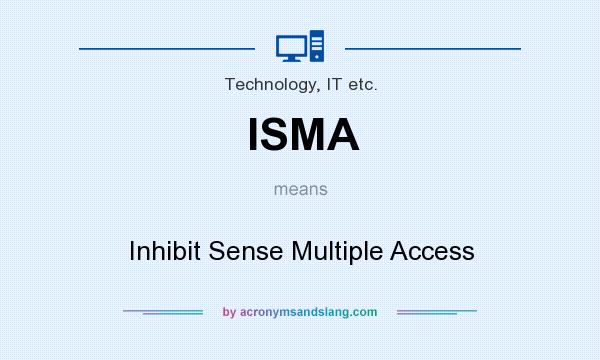 What does ISMA mean? It stands for Inhibit Sense Multiple Access