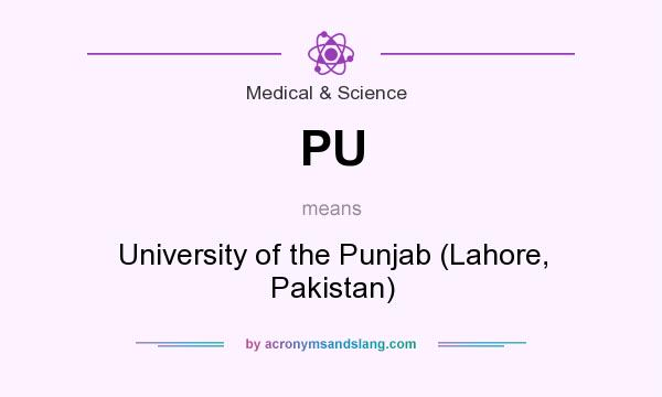 What does PU mean? It stands for University of the Punjab (Lahore, Pakistan)