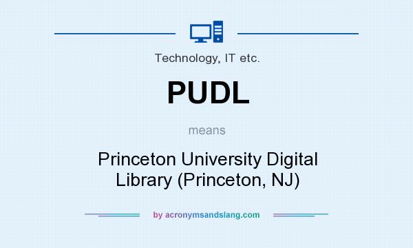 What does PUDL mean? It stands for Princeton University Digital Library (Princeton, NJ)