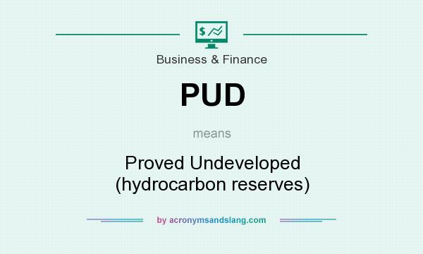 What does PUD mean? It stands for Proved Undeveloped (hydrocarbon reserves)