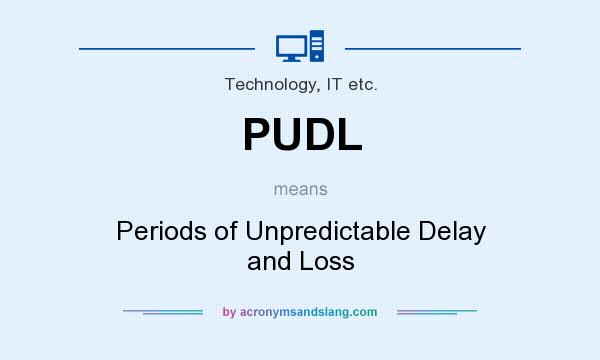 What does PUDL mean? It stands for Periods of Unpredictable Delay and Loss