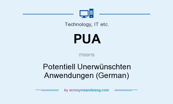 What does PUA mean? It stands for Potentiell Unerwünschten Anwendungen (German)