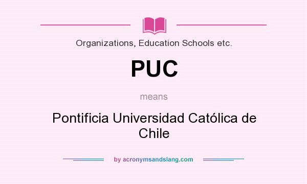 What does PUC mean? It stands for Pontificia Universidad Católica de Chile