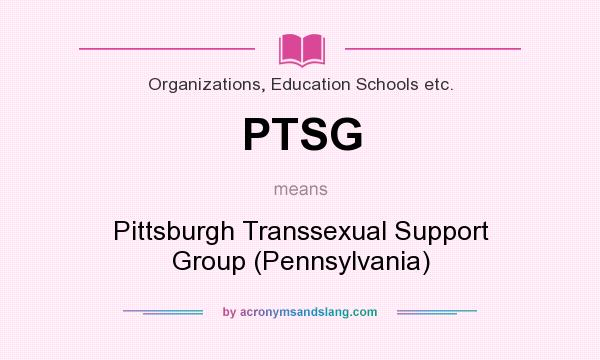 What does PTSG mean? It stands for Pittsburgh Transsexual Support Group (Pennsylvania)