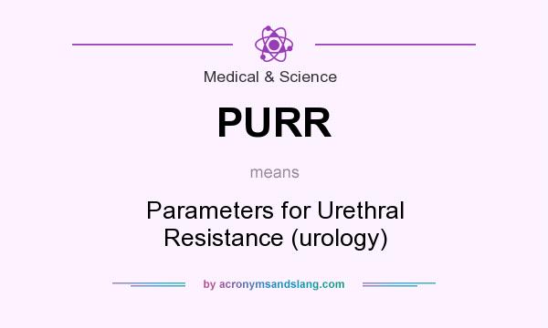 What does PURR mean? It stands for Parameters for Urethral Resistance (urology)
