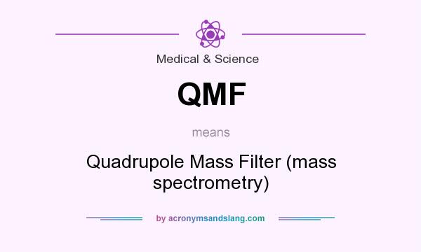 What does QMF mean? It stands for Quadrupole Mass Filter (mass spectrometry)