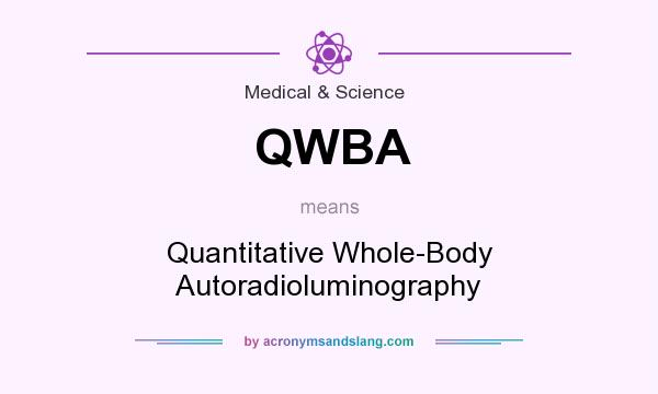 What does QWBA mean? It stands for Quantitative Whole-Body Autoradioluminography