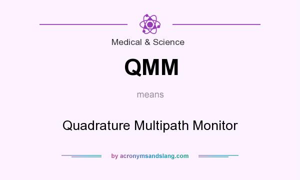 What does QMM mean? It stands for Quadrature Multipath Monitor