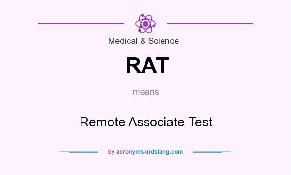 What does RAT mean? It stands for Remote Associate Test