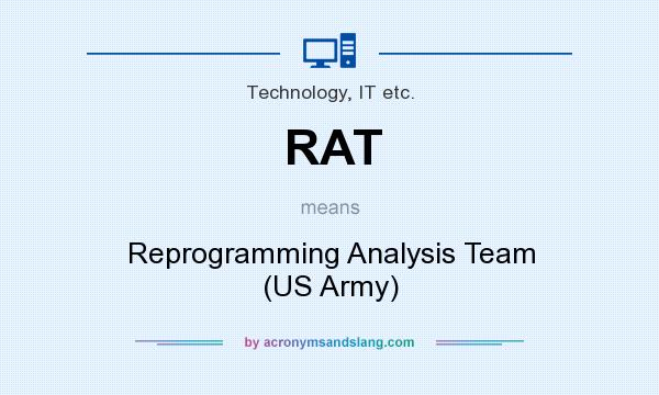 What does RAT mean? It stands for Reprogramming Analysis Team (US Army)