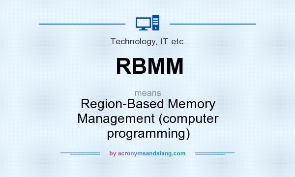 What does RBMM mean? It stands for Region-Based Memory Management (computer programming)