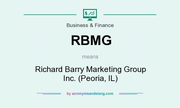 What does RBMG mean? It stands for Richard Barry Marketing Group Inc. (Peoria, IL)