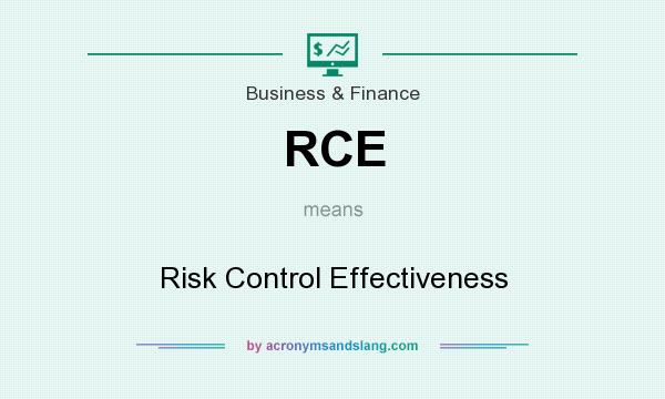 What does RCE mean? It stands for Risk Control Effectiveness