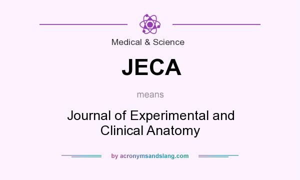 What does JECA mean? It stands for Journal of Experimental and Clinical Anatomy