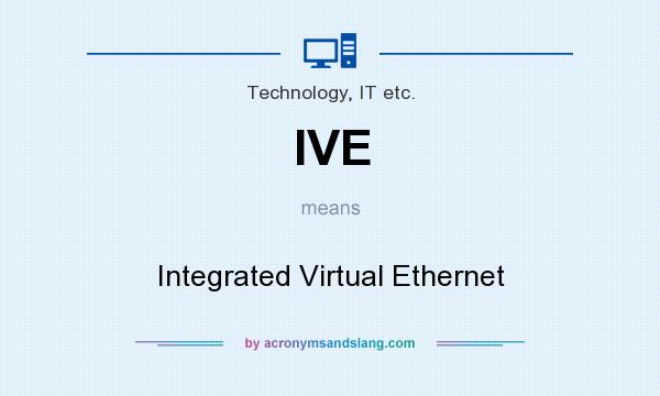 What does IVE mean? It stands for Integrated Virtual Ethernet