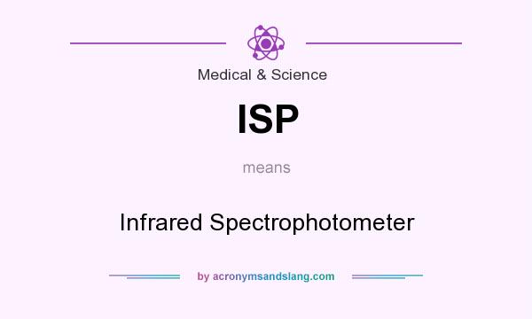 What does ISP mean? It stands for Infrared Spectrophotometer