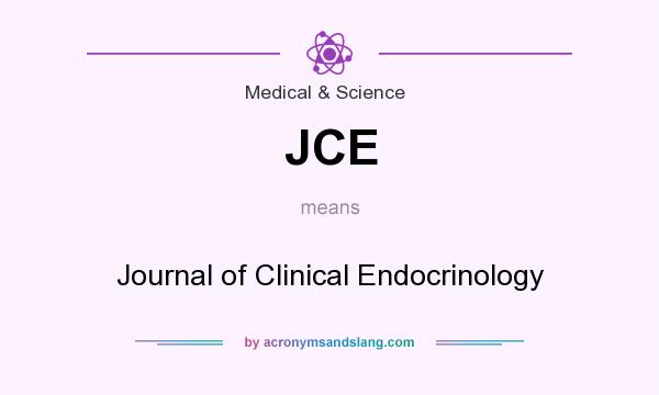 What does JCE mean? It stands for Journal of Clinical Endocrinology
