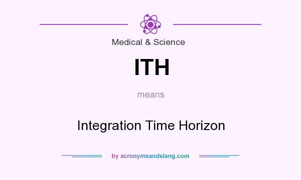 What does ITH mean? It stands for Integration Time Horizon