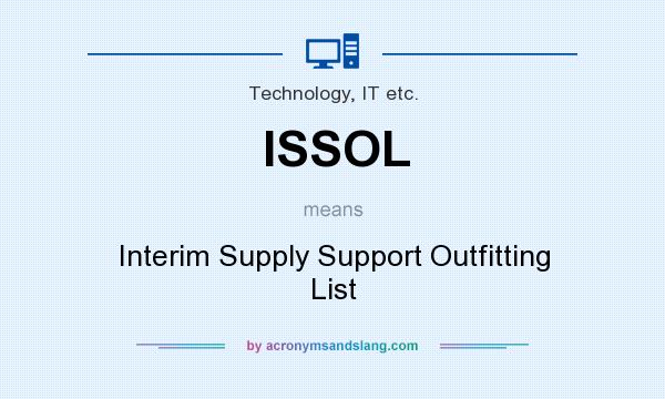 What does ISSOL mean? It stands for Interim Supply Support Outfitting List