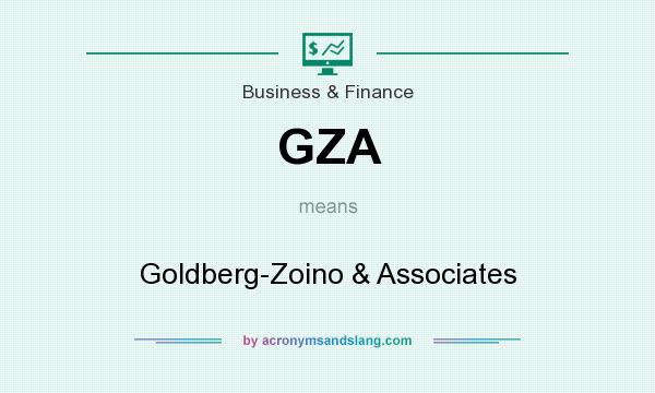What does GZA mean? It stands for Goldberg-Zoino & Associates