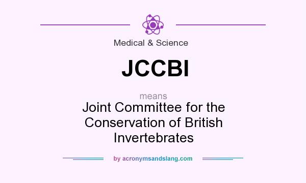 What does JCCBI mean? It stands for Joint Committee for the Conservation of British Invertebrates